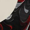 3pcs Flat Sheet 3D Printed Abstract Red Black White Wave Pattern Fitted Sets With Pillowcases No Filling Modern Abstract Style