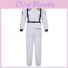 Astronaut Cosplay Suit For Adults In Polyester With Functional Zipper For Cosplay Events