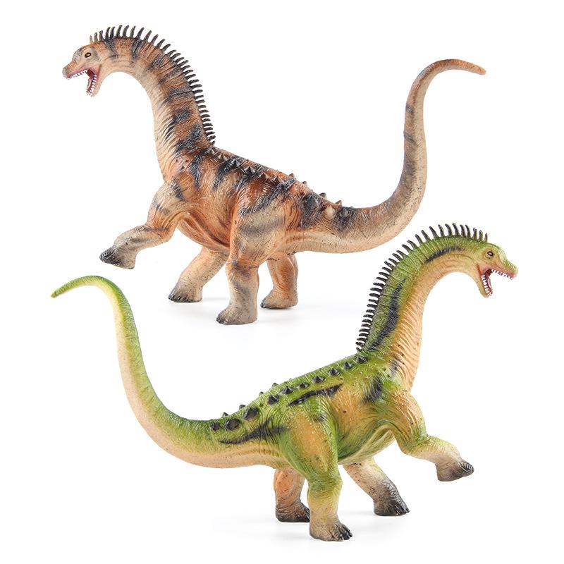 Herbivorous Dinosaur Model: Brachiosaurus & Triceratops Children's Cognitive Toy and Desktop Decoration