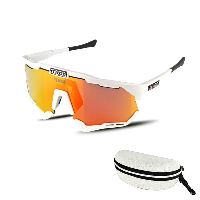 Men's and Women's Sports Glasses, Outdoor Riding Goggles, Motorcycle Lenses, Running Marathon Riding Glasses, Discoloration