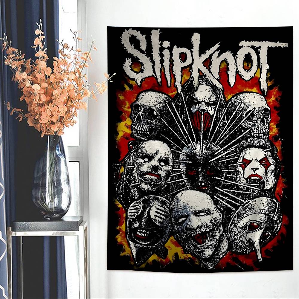 Band Rap SSlipknot Cartoon Tapestry Wall Hanging Decoration Household Home Decor