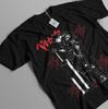 Berserk Tshirt Unisexga Strip Guts Berserker Armour Anime Tshirt Black