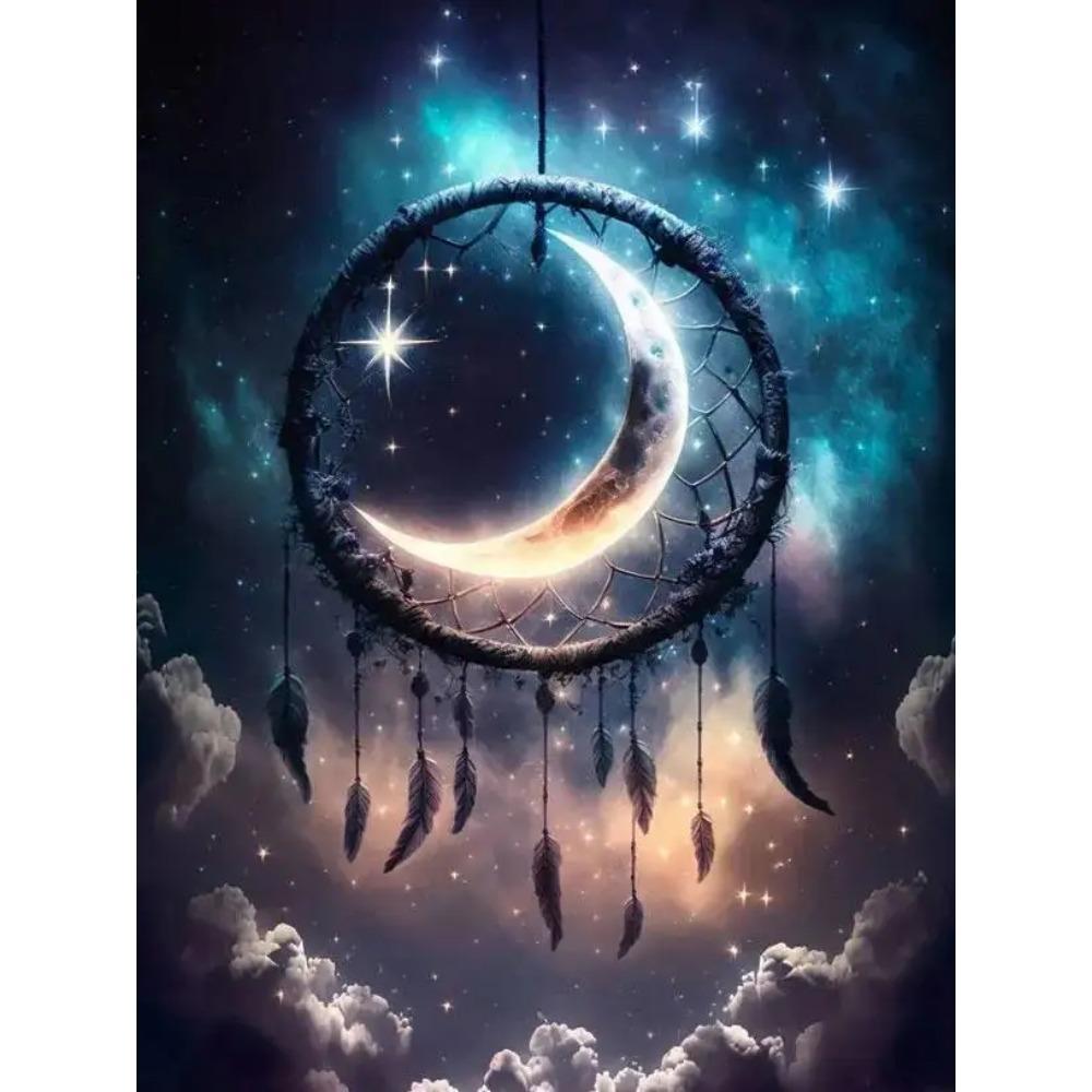 DIY Full Round Diamond Painting Cross Stitch 3D Baby Animal Home Decorative Art Moon Diamond Painting 5d Diamond Art Painting