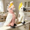 Pink Macaw Parrot Plush Toy - Realistic Small Bird Doll for Children