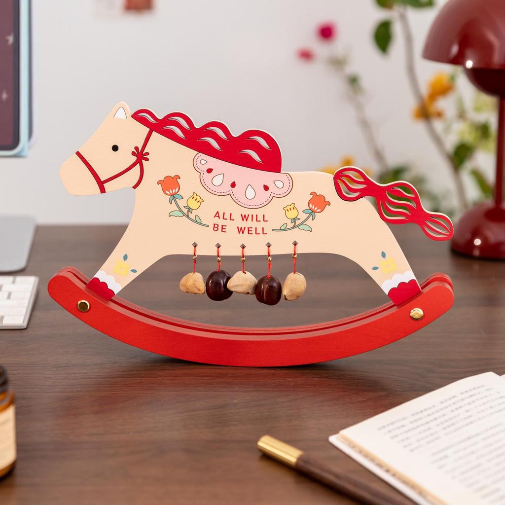 A'ying Horse Mascot Ornament for Prosperity - Ideal for Living Room, Entrance Hall, TV Cabinet, Office, or as a High-End Housewarming Gift