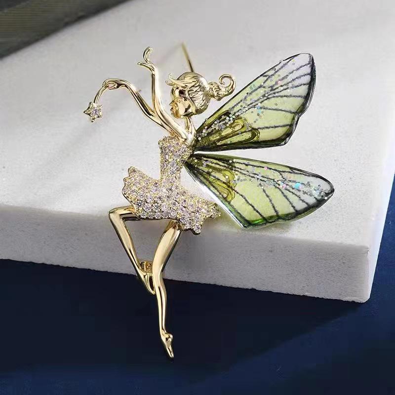 Angel Cartoon Brooch - Retro High-End Corsage Pin for Clothing Accessories