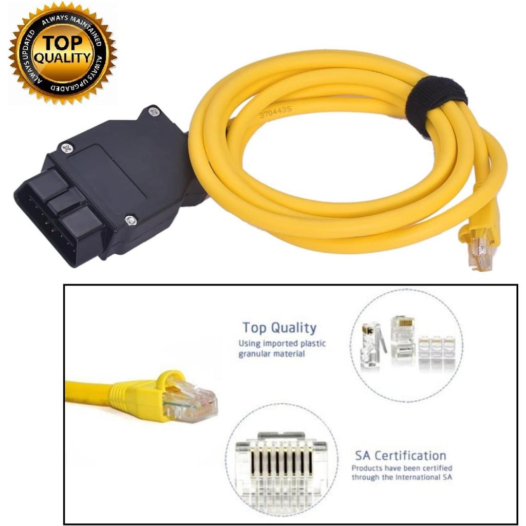 RJ-45 Cable, Connection Tools, Ethernet To OBD, Interface Cable, Coding for F Series for BMW