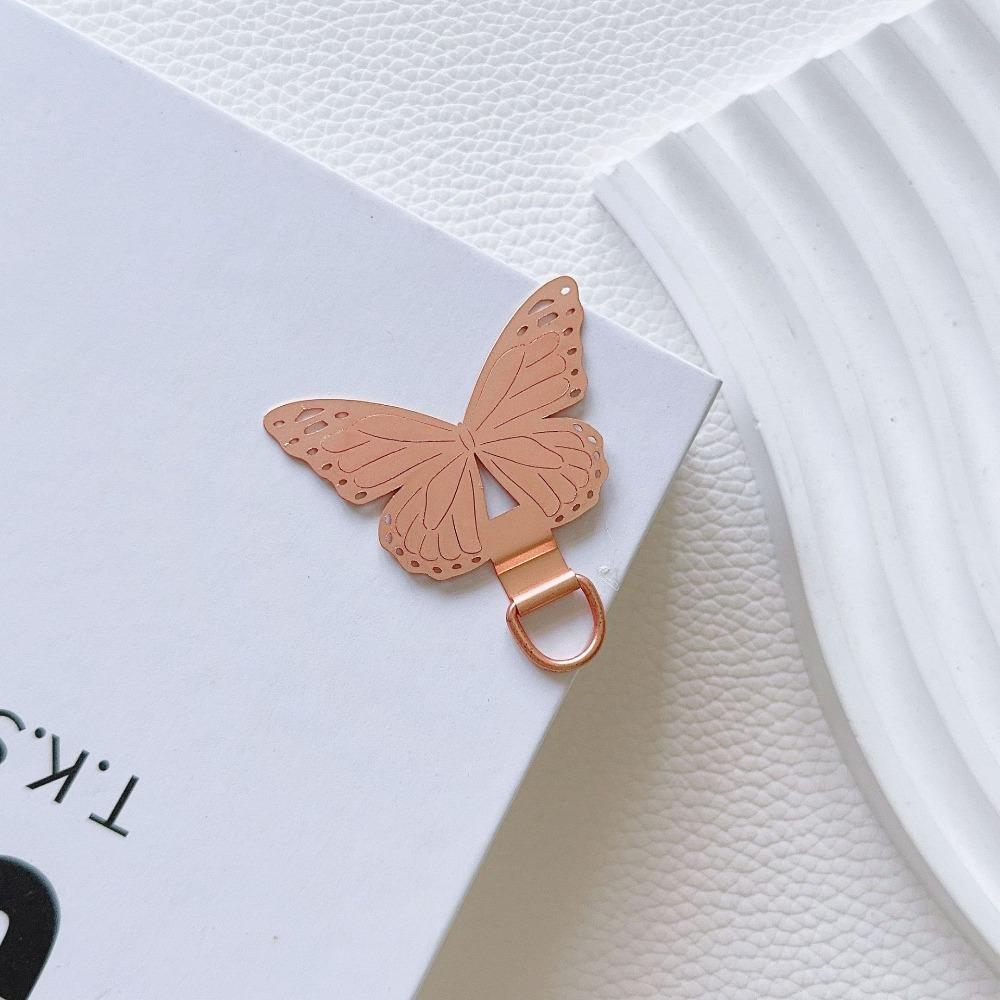 

Patch Pads Butterfly Phone Patch Safety Connect Cellphone Strap Gasket Women Girls розового золота