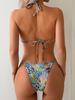 Women's Sexy Halter Neck Two-Piece Swimsuit for Beach & Hot Spring