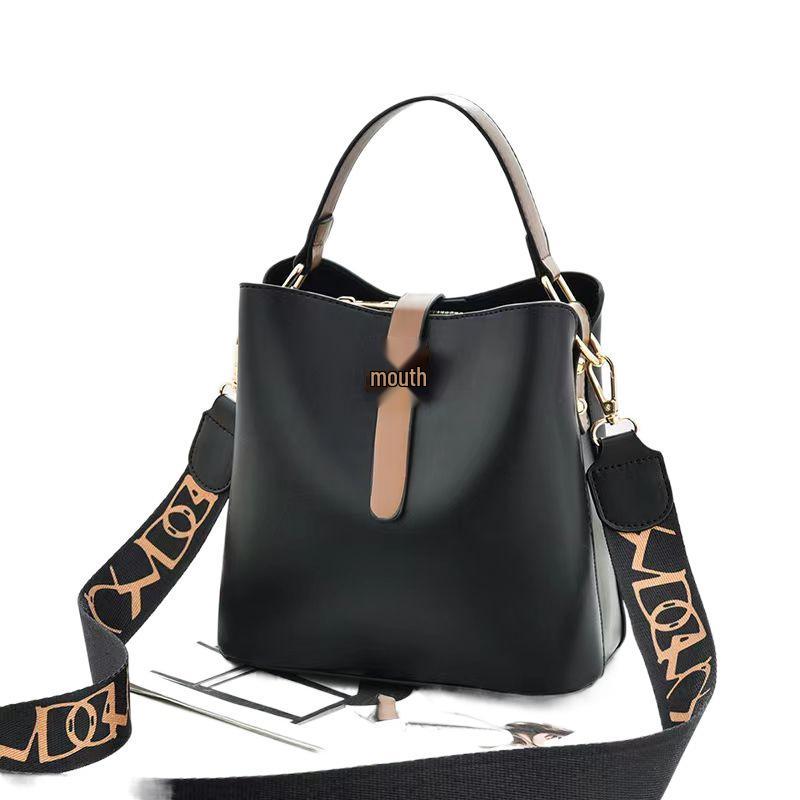 Taizhou Damen einfarbige Bucket Handtasche - Koreanischer Stil Schulter- & Umhänge-Mode-Tasche