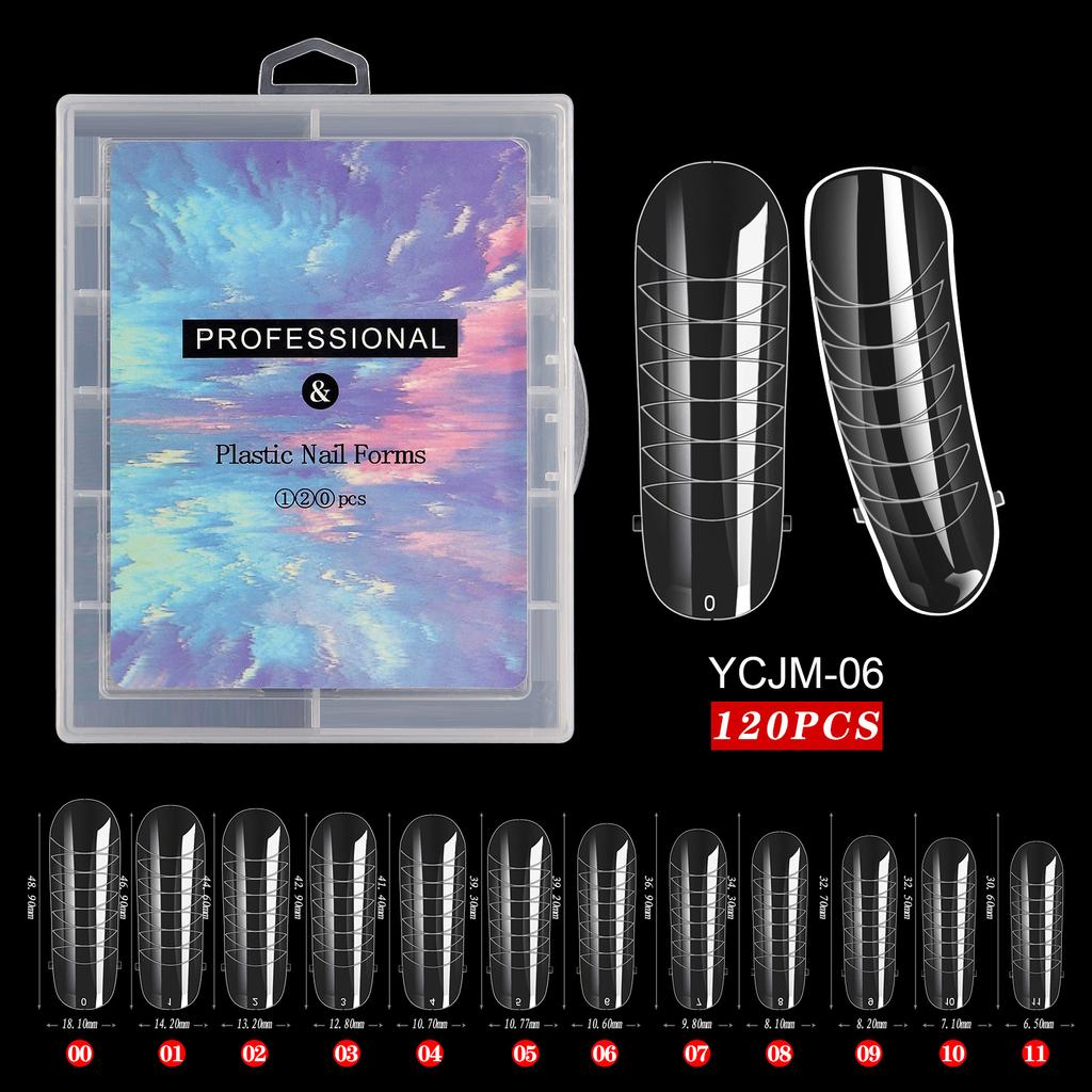 Nail Art Mould Crystal Extension No Paper Holder Fast Phototherapy Extension Nail Tablets 120 Tablets Boxed Factory