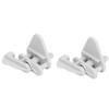 2 Pcs Boat Gate Latch Nylon Secure Closure Pontoon Gate Latch Replacement Kit for 1 Inch and 1 1/4 I