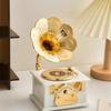 Vintage Phonograph Decor Unique Retro Music Box Elegant Living Room Ornament  Gift for Birthday Wedding
