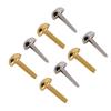 40 Pcs 6mm Mini Brads Gold Silver Electroplating Round Brass Metal Paper Fasteners Brads for DIY Craft Scrapbooking