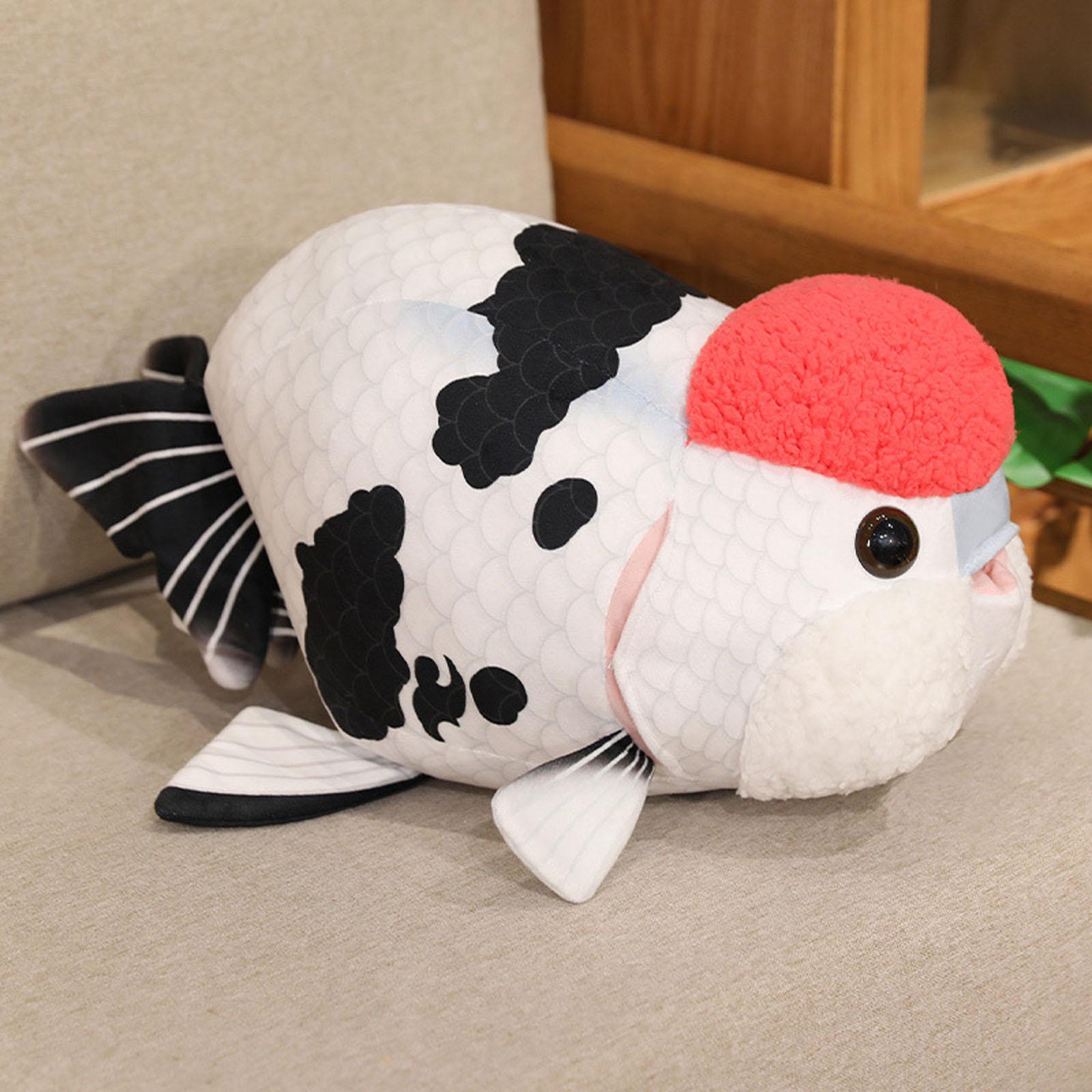Ranchu Goldfish Plush Toy Pillow, Ornamental Fish-shaped Decorative Doll Ornament