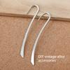 10pcs Smooth Plated Bookmark Charms Hook Zinc Alloy for DIY Jewelry & Hairpin Crafts Decorative Reading Bookmarks Collection