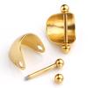 16G Stainless Steel Ear Piercing Horseshoe Shield Cuff Ear Helix Cartilage Cuff Ring Earrings Body Jewelry Piercing