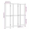 VidaXL Cloison de Séparation 5 Panneaux, Séparateur de Pièce, Écran d'Intimité, Paravent Chambre Salon, Marron Foncé 358663