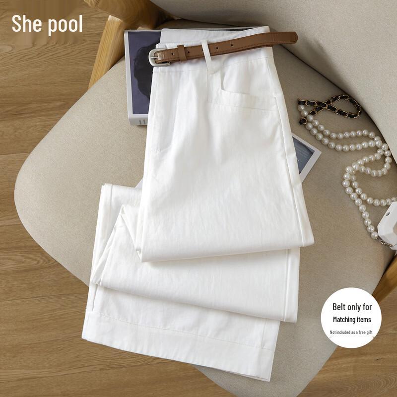Women s High-Waisted Wide-Leg Cropped Pants XXL