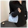 Mini Pu Leather Hobo Top Handle Bag With Zipper Closure Multiple Color Choices For Daily Use Shopping Weekend Trips