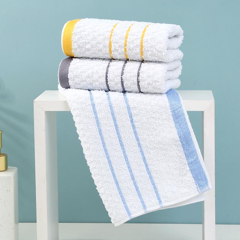 Serviette de bain jetable de luxe Phnom Penh à bord doré avec motif quadrillé ananas pour hôtels