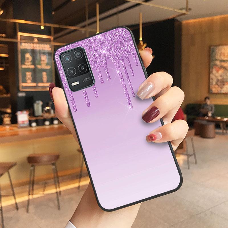 

Розовый блестящий чехол для телефона OPPO Realme GT 2 Pro X2 Pro XT C25S 8 7 6 Pro 6i GT Master C3 C21 C21Y C11 X3 SuperZoom Realme C11 2021