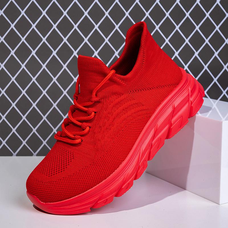 Casual socks shoes couple shoes summer light breathable mesh comfortable running sports shoes thick sole