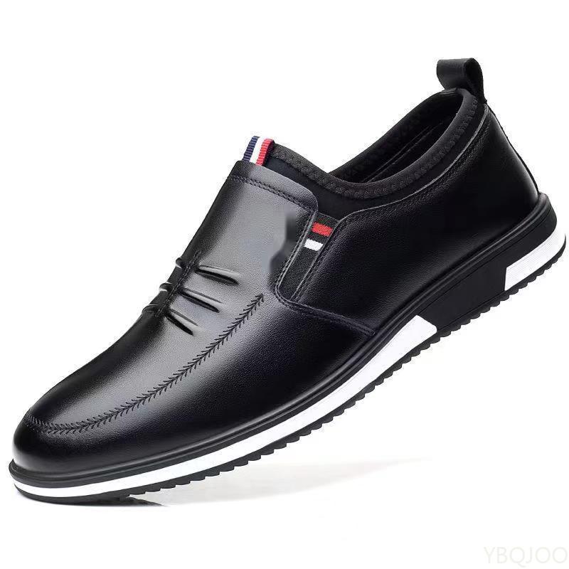 New Business Leather Shoes Trendy Casual Men's Shoes Comfortable Lazy Flats Male Lightweight Driving Shoe Zapatos Homme