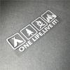 Camping Outdoor Enthusiast Car Sticker Wild Survival Quadruple Decal for Vehicle Auto Window Tail Body