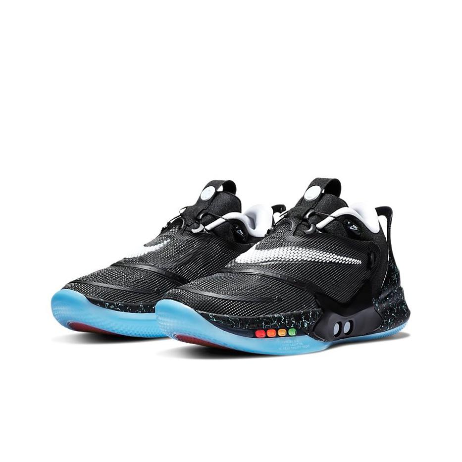 Nike Adapt Bb 2.0 Gc Low Top Basketballschuhe Herren Sneaker Schwarz Weiß Blau CV2442-002