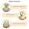 Realistic Groundhog Figurine Garden Statue Resin Animal Yard Decoration for Indoor Outdoor Lawn Yard Patio Balcony Decors
