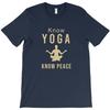 Know Yoga Know Peace T Shirt First Bunny Officer Mens Short Sleeve Shirt T Shirt