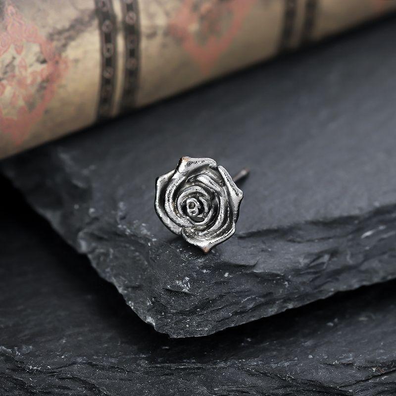Rose Stud Earrings for Men Fashion Artsy Retro Fashion Ear Bone Stud Trending Earrings Classy Women Easiest for Match Jewelry Gift