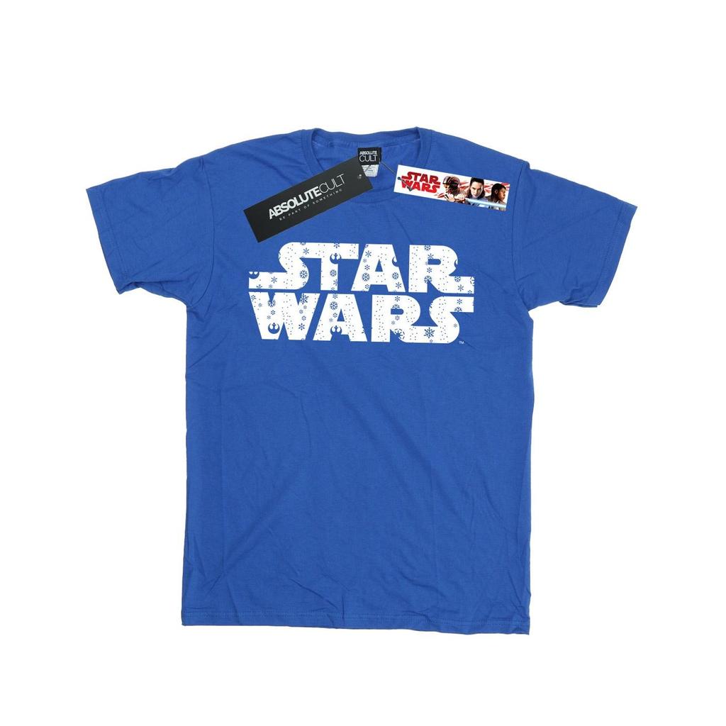 Star Wars Mens Christmas Logo T-Shirt