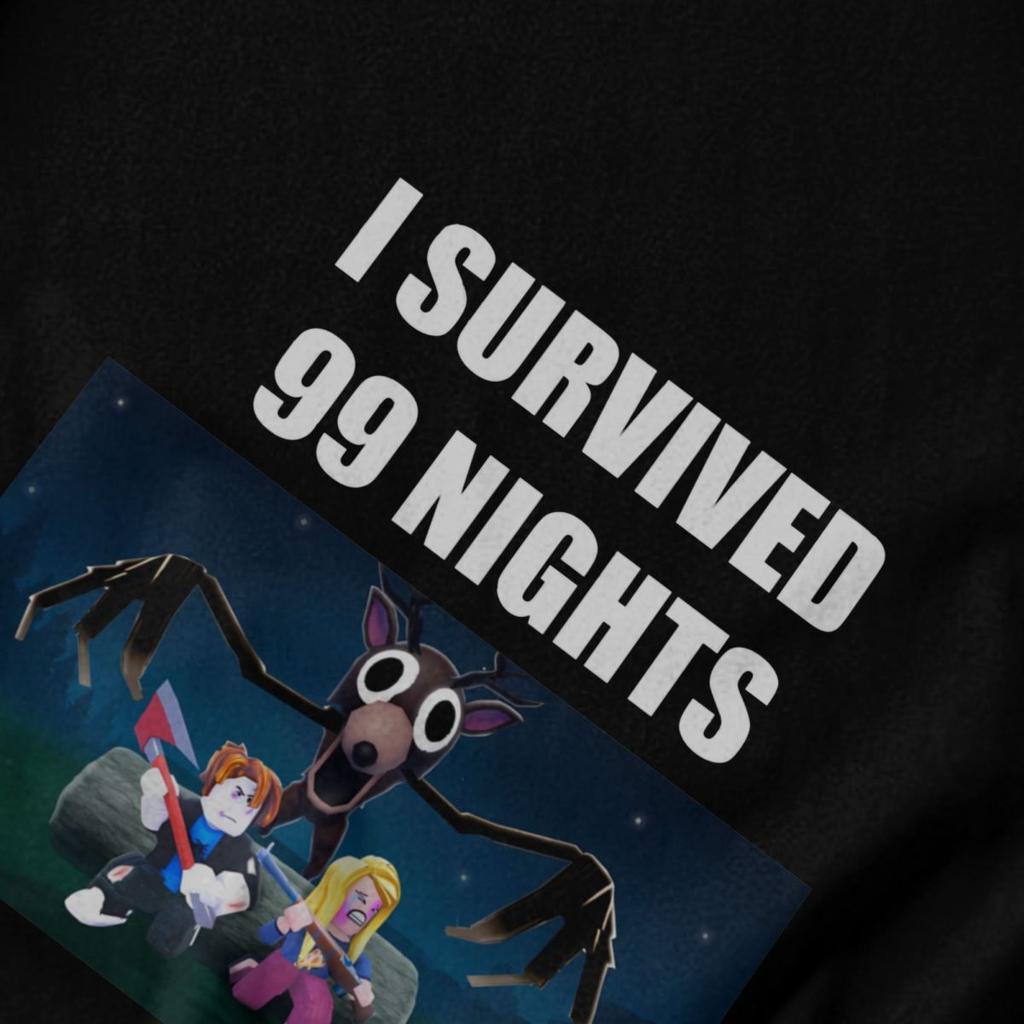 Men T Shirt 99 Nights In The Forest Game Fun Cotton Y2K Graphic Quality Unisex Clothing T Shirts