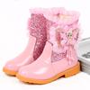 Girls' Elsa Princess Fleece Boots - Warm Winter/Autumn Martin Soft Sole Snow Boots