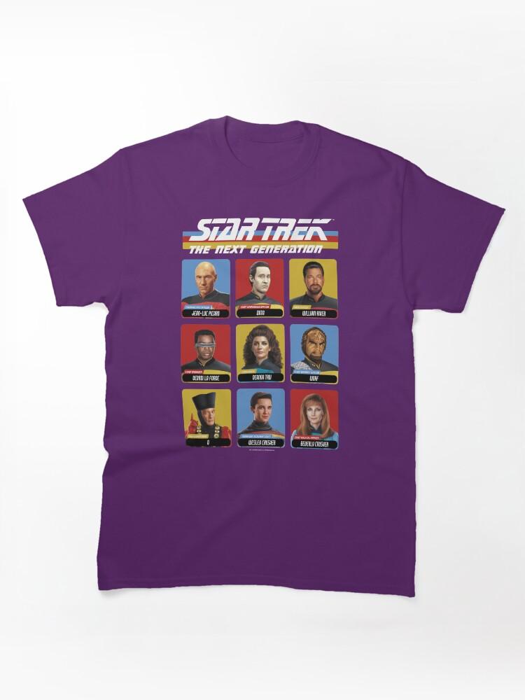 Star Trek The Next Generation Star Trek Next Generation Portrait Panel Poster Classic Unisex T-Shirt