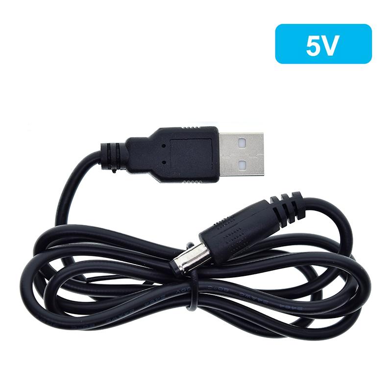 TZT 1/3/5PCS Usb Power Boost Line Dc 5v 9v 12v Step Up Module Usb Converter Adapter Cable 2.1x5.5mm Plug