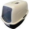 SACHA Cat Toilet House - Litter Box - 56 X 40 X 39 Cm - Black and White -