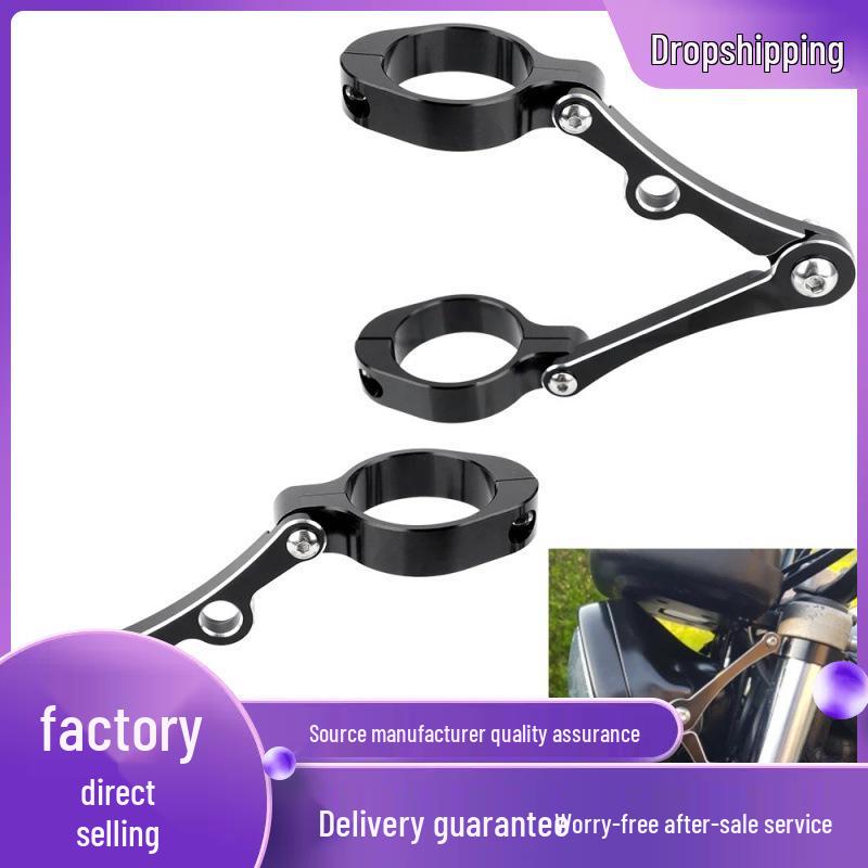 

Регулируемый CNC Кронштейн фары мотоцикла, Черный, 39-41 мм Plated CNC Headlight Bracket
