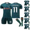 2223 Liverpool- Away Football Jerseys Shorts Socks Set New Season Shorts Socks Kneepad Adult Sizes Outfits