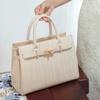 Wavy Wedding Bag Bridal Handbag Mother's Bag 2024 Summer New Engagement Tote Bag Large Capacity Tote Bag
