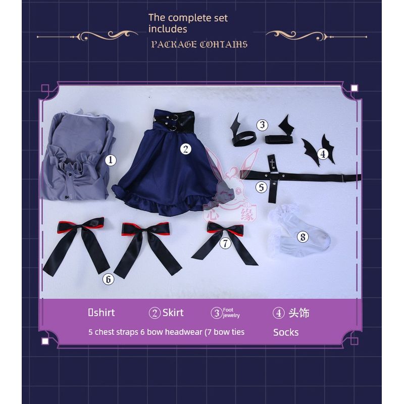 Rainbow Society 2434 Virtual Vtuber Cosplay Costume Anime Women's Clothing