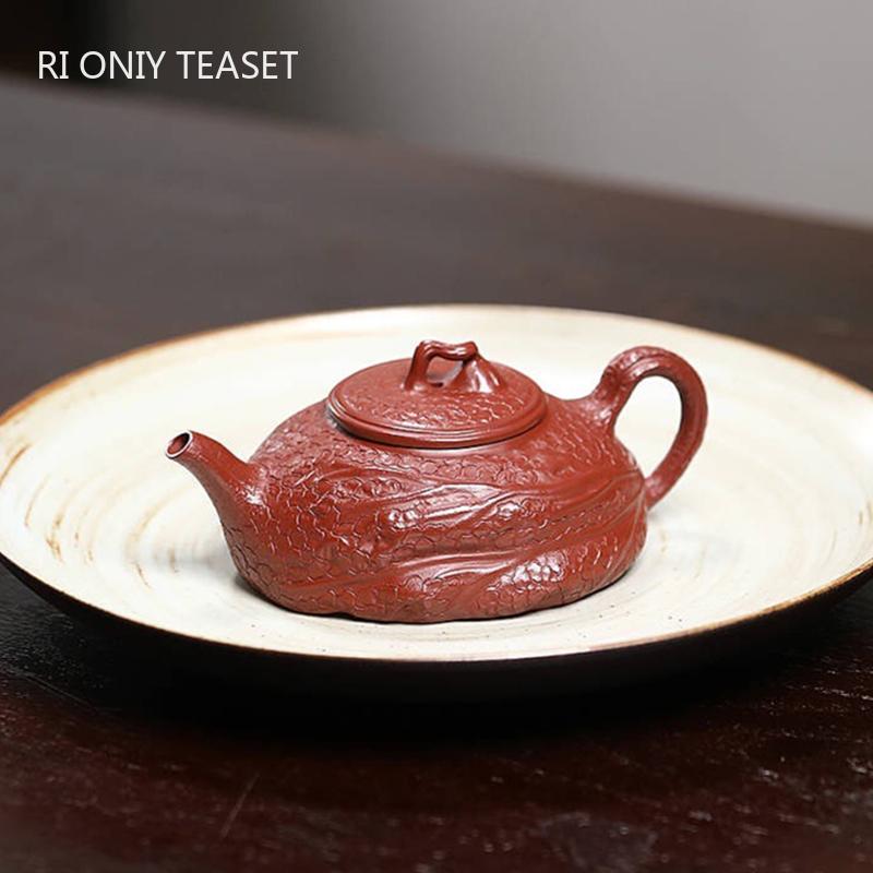 190ml Chinese Yixing Purple Clay Teapots Creative Handmade Zisha Tea Pot Beauty Tea Infuser Kettle Tradition Tea Set Customized