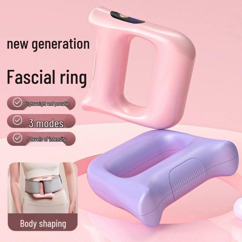 Professional-Grade Silent Vibration Massager: Mini Fat-Burning Fascia Yoga Ring
