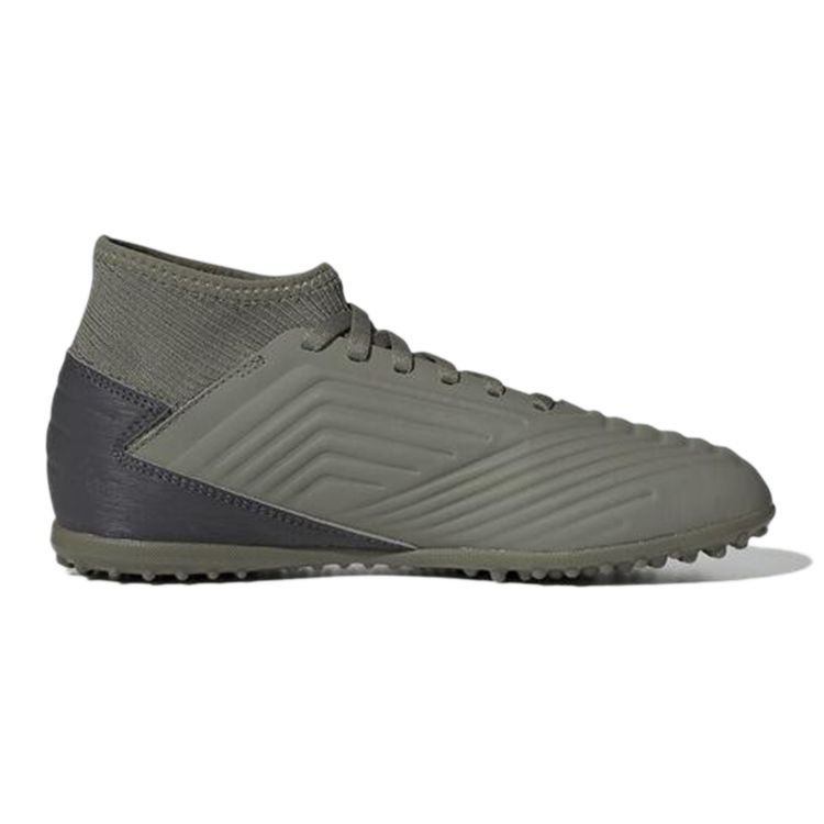 Adidas Predator 19.3 TF Pantofi de fotbal cu vârf rotund, antiderapanți, durabili, cu glezna medie, pentru copii, gri EF8220