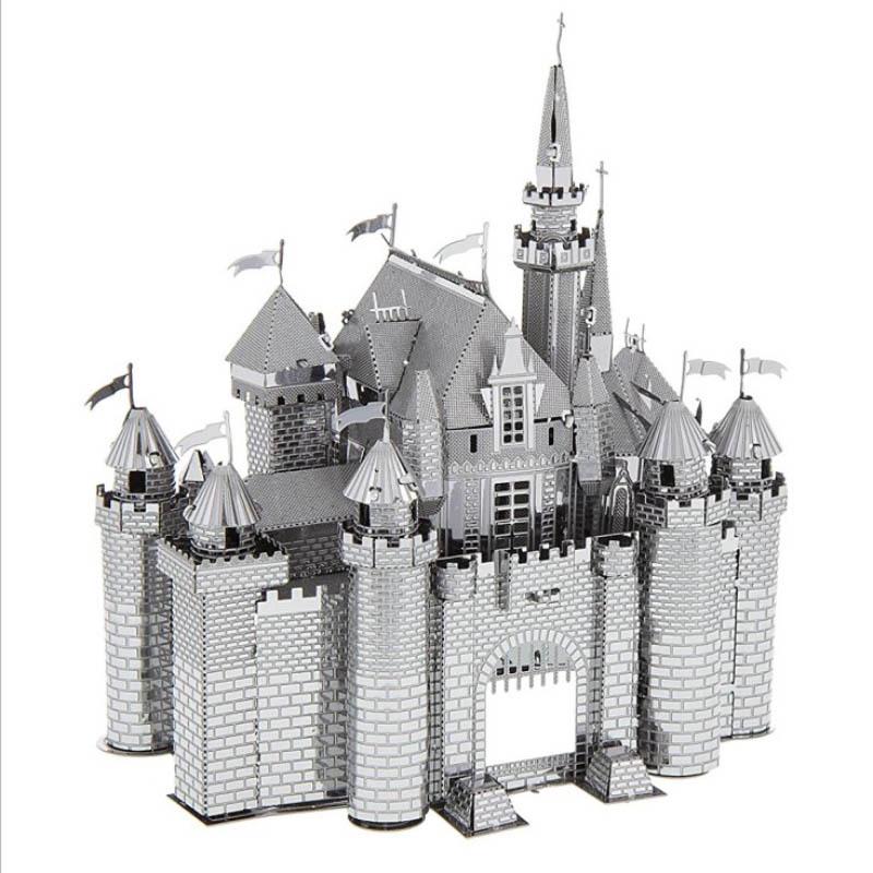 

DIY Stainless Steel Sleeping Beauty Castle 3D Puzzle - Glue-Free Assembly