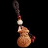 Unisex Peachwood Lucky Bag Keychain Charm Gift Set