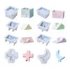 Chimney House Candle Cup Molds Handmade Plasters Molds Storage Jar Silicone Molds for Candle Holder Making