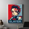 Anime Demon Slayer Poster Tanjirou Wall Art Canvas Painting Prints Pictures Home Bedroom Living Room Decor Murals Cuadros Gifts